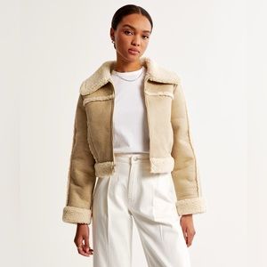 Brand new, never been worn Abercrombie suede jacket with tags still on.